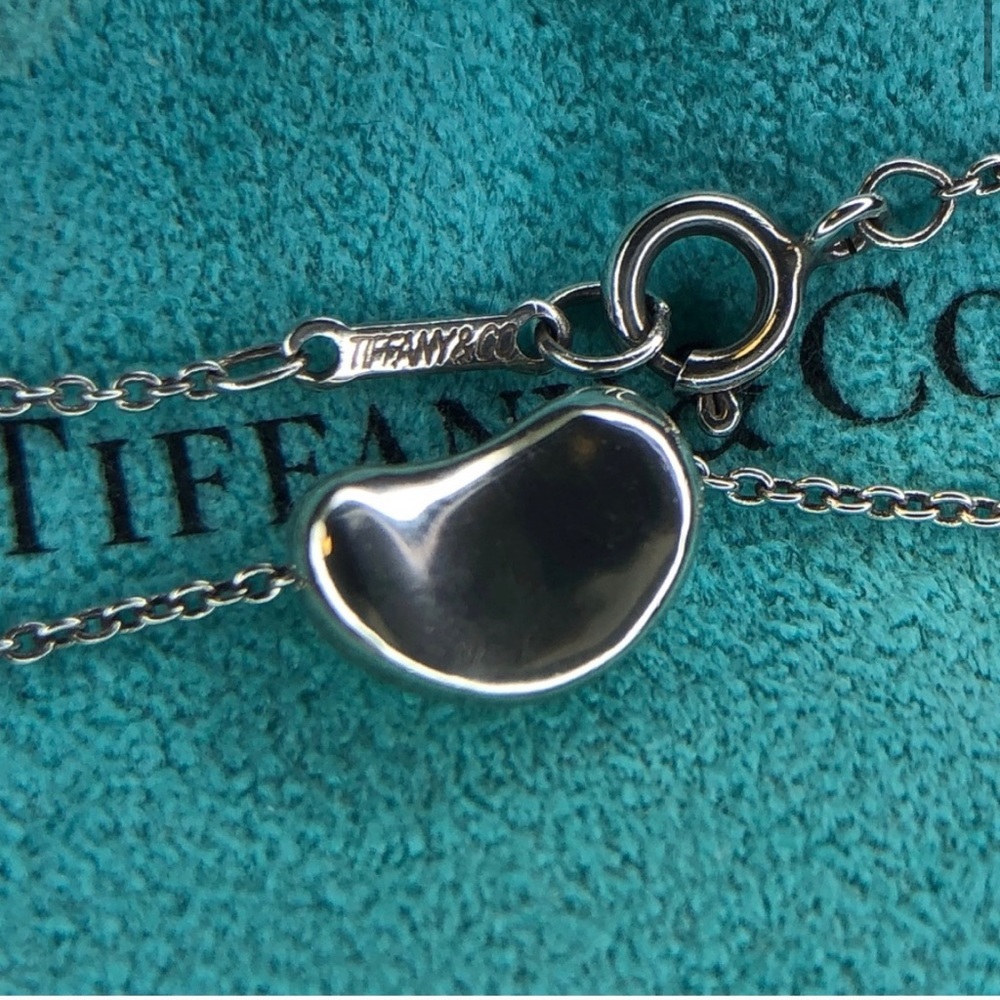 Sterling Silver Elsa Peretti Small Bean Necklace